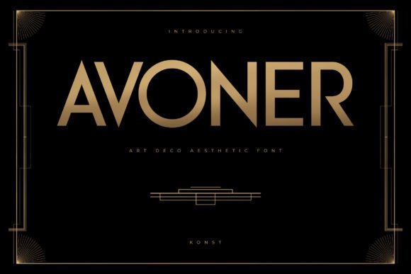 Avoner: The Luxury Art Deco Font for Branding