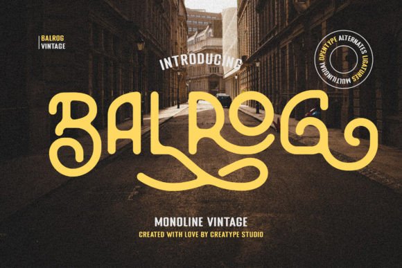 Balrog: A Rounded Sans Serif Typeface for Modern Branding