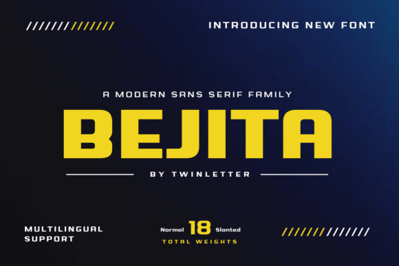 Bejita Font: A Fresh Typeface for Modern Brands