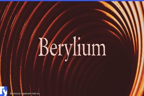 Berylium Typeface for Editorial Design