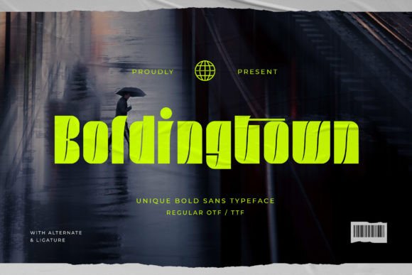 Boldingtown: The Bold Typeface for Modern Makers