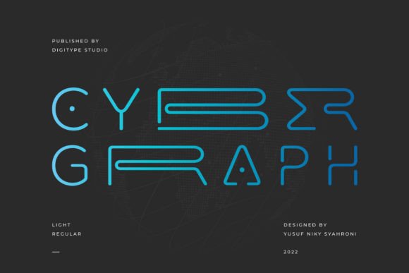 Cyber Graph: A Rounded Futuristic Font for Modern Brands