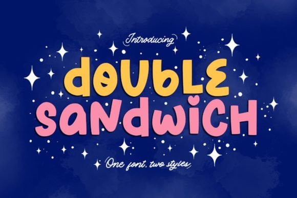 Double Sandwich Typeface for Playful Editorial Design