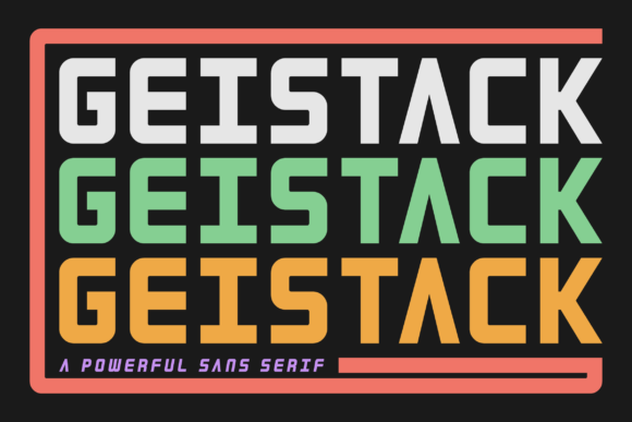 Geistack: A Bold Hand-Printed Typeface for Web Design