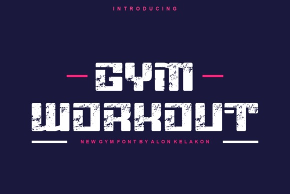 Gym Workout Font for Dynamic Web Design