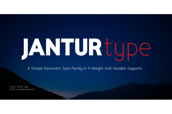 Jantur: The Versatile Sans Serif Font for Modern Brands