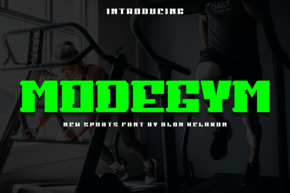 Modegym Font: Modern Sans Serif for Crafters