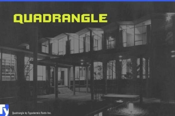 Quadrangle Typeface for Modern Editorial Design