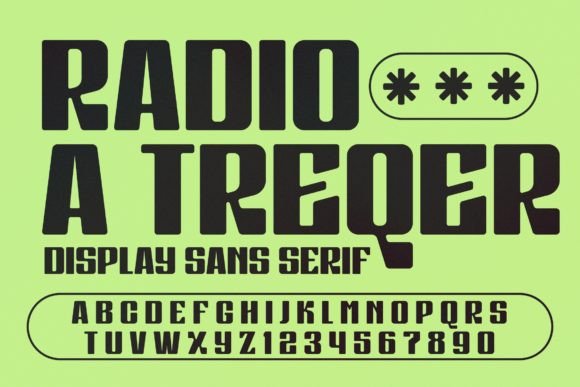 Radio a Treqer: A Modern Serif Typeface for Luxury Branding