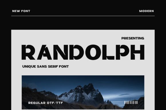 Randolph Typeface for Modern Branding