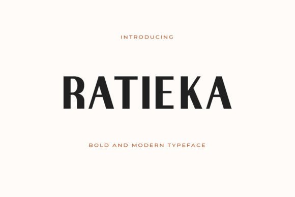 Ratieka: The Modern Sans Serif Font for Fashion Branding