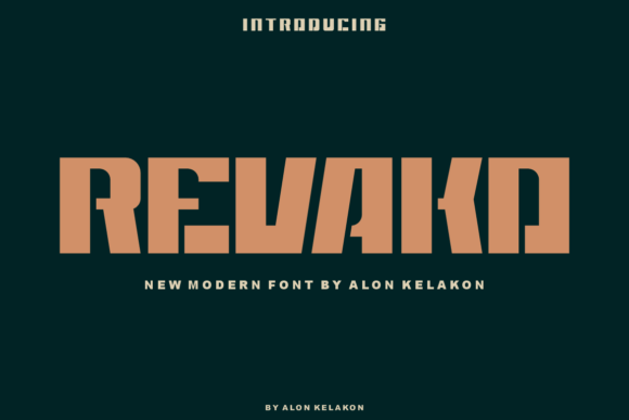 Revako Typeface for Modern Makers