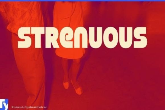 Strenuous Font for Retro Business Branding