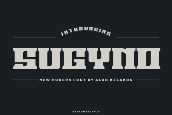 Sugyno: A Unique Typeface for Modern Branding
