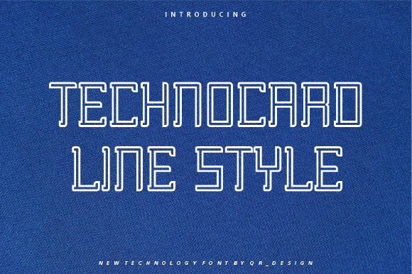Technocard Line: A Bold Typeface for Makers