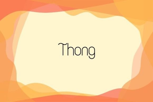 Thong Typeface: Elevate Your Brand with Slim Elegance