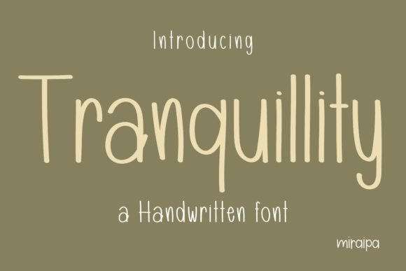 Tranquillity Font: Elevate Your Campaign Visuals